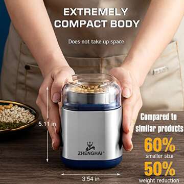 ZHENGHAI 200W Electric Herb Grinder for Efficient Grinding