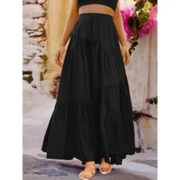 Boho Maxi Skirt with Pockets for Effortless Style