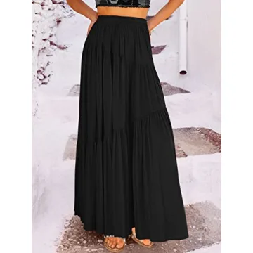 Boho Maxi Skirt with Pockets for Effortless Style