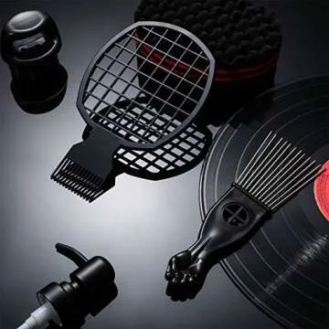 3 Pieces Hair Combs Set, Afro Twist Comb 2 in 1 Afro Twist Curl Comb, Metal Hair Pick Comb Afro Pick Comb and Big Holes Hair Sponge Brush Twists Sponge Barber Tool for Hair Styling