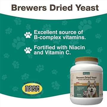 NaturVet Brewer’s Yeast with Garlic – For Healthy Coats