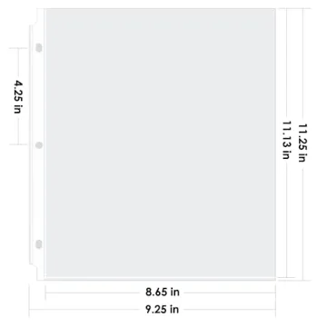 Durable KTRIO Sheet Protectors for 3 Ring Binder