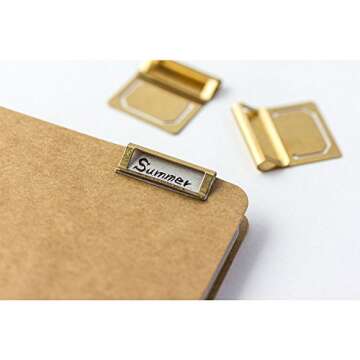 Midori Brass Index Clip Elegant & Functional Accessories