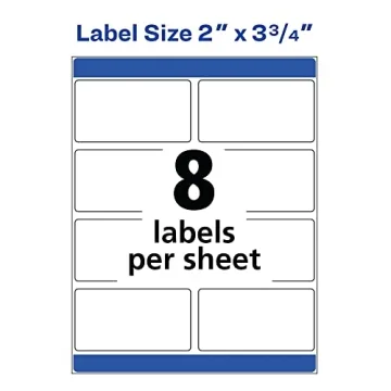 Avery Shipping Labels, Sure Feed Technology, White, 200 Labels