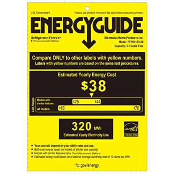 Frigidaire FFPS3133UM 19 Inch Freestanding Compact Refrigerator in Silver Mist