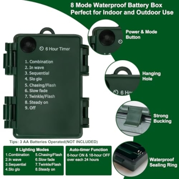 FairyGlim 100 Micro LED Christmas Lights with Timer