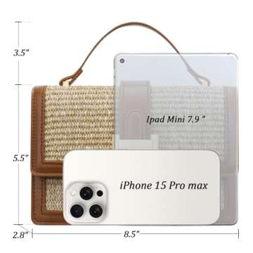 KKXIU Stylish Straw Purse for Summer Adventures