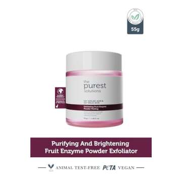 The Purest Solutions Fruit Enzyme Powder Exfoliator & Peeling (0.6% Azelaic Acid & 0.6% Malic Acid) ...