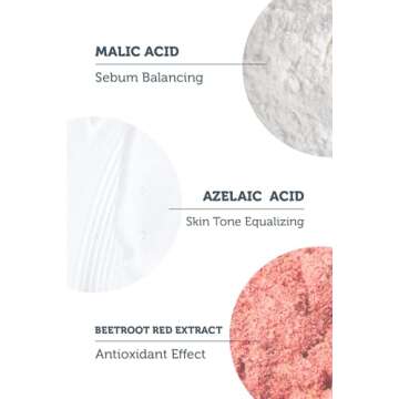 The Purest Solutions Fruit Enzyme Powder Exfoliator & Peeling (0.6% Azelaic Acid & 0.6% Malic Acid) - Boosts Regeneration Cycle & Targets Radiant Skin - Vegan | Cruelty Free | Eco Friendly (1.94 oz)