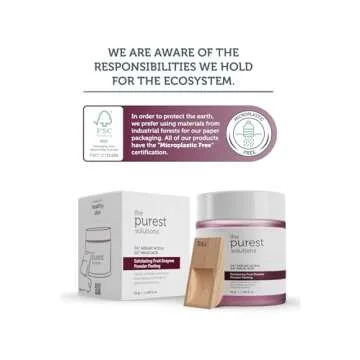 The Purest Solutions Fruit Enzyme Powder Exfoliator & Peeling (0.6% Azelaic Acid & 0.6% Malic Acid) - Boosts Regeneration Cycle & Targets Radiant Skin - Vegan | Cruelty Free | Eco Friendly (1.94 oz)