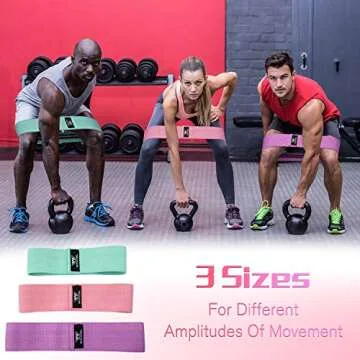 WOOSL Resistance Bands Loop Exercise Bands Booty Bands Workout Bands Hip Bands Wide Resistance Bands for Legs and Butt Resistance Bands for Legs and Butt Booty Band Hip Resistance Band Loop Bands