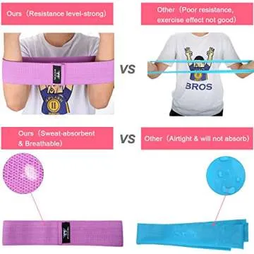 WOOSL Resistance Bands Loop Exercise Bands Booty Bands Workout Bands Hip Bands Wide Resistance Bands for Legs and Butt Resistance Bands for Legs and Butt Booty Band Hip Resistance Band Loop Bands