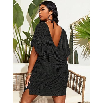 SOLY HUX Plus Size Beach Cover Up Lightweight & Stylish