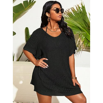 SOLY HUX Plus Size Beach Cover Up Lightweight & Stylish