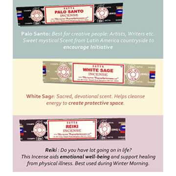 Nag Champa Incense Sticks Variety- Pack (12 Incenses, 140+ Sticks)