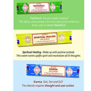 Nag Champa Incense Sticks Variety- Pack (12 Incenses, 140+ Sticks)