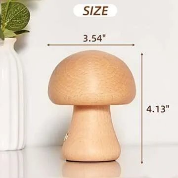 KAPJHRX Mushroom Lamp, Rechargeable Portable Night Light Cute Small Nightstand Desk Lamp Suitable fo...