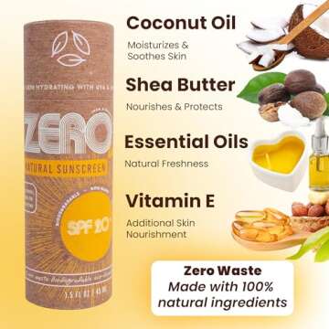 Natural Plastic Free Sunscreen Stick for Eco-Friendly Sun Safety