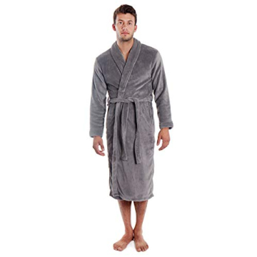 Soft Plush Kimono Bathrobe for Unisex Comfort