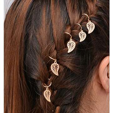 YHmall 160 Piesces Hair Jewelry Rings Decorations Pendants, Hair Braid Rings Dreadlocks Metal Hair Cuffs Hair Braids and Beads for Hair Accessory£¬Braid Jewelry£¬Braid Clips