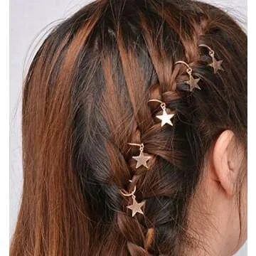 YHmall 160 Piesces Hair Jewelry Rings Decorations Pendants, Hair Braid Rings Dreadlocks Metal Hair Cuffs Hair Braids and Beads for Hair Accessory£¬Braid Jewelry£¬Braid Clips