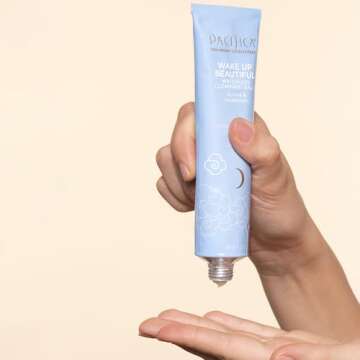 Pacifica Face Cleansing Balm & Makeup Remover - Wake Up Beautiful 2 in 1 Waterless Make Up Remover Daily Facial Skin Cleanser, Hydrating, For Dry Sensitive Skin, Vegan & Dermatologist Approved