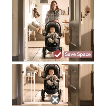 Stylish Momcozy Retractable Baby Gate for Home Safety