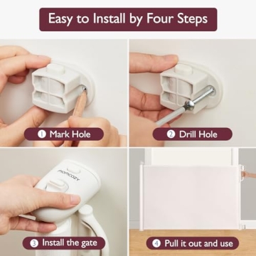 Stylish Momcozy Retractable Baby Gate for Home Safety