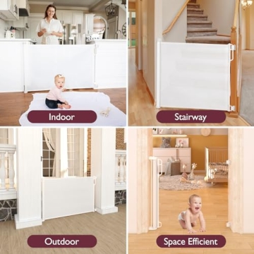 Stylish Momcozy Retractable Baby Gate for Home Safety