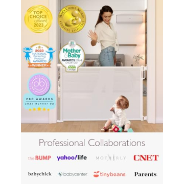 Stylish Momcozy Retractable Baby Gate for Home Safety