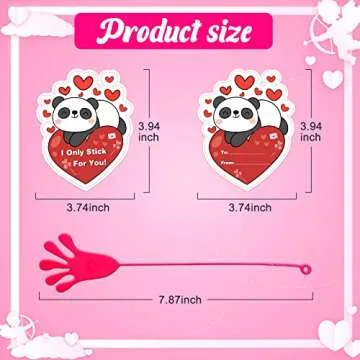 Max Fun 28 Pack Sticky Hands for Kids' Valentines Day Gifts