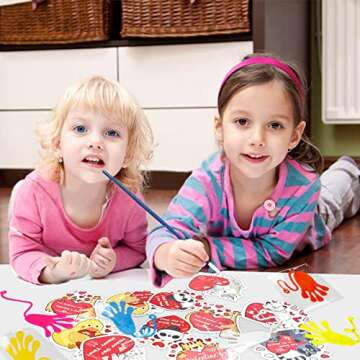 Max Fun 28 Pack Sticky Hands for Kids' Valentines Day Gifts