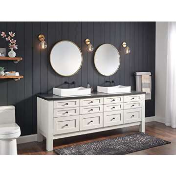 Delta Trinsic Matte Black Wall Mount Bathroom Faucet