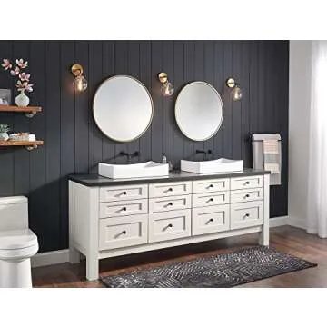 Delta Trinsic Matte Black Wall Mount Bathroom Faucet