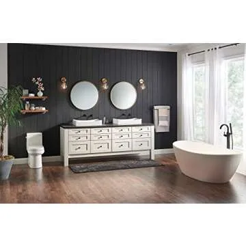 Delta Trinsic Matte Black Wall Mount Bathroom Faucet