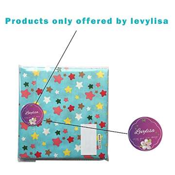 levylisa 50 Assorted Cotton Squares for Quilting and Crafts