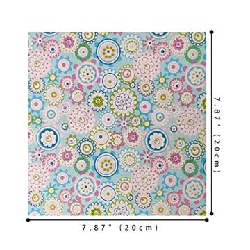 levylisa 50 Assorted Cotton Squares for Quilting and Crafts