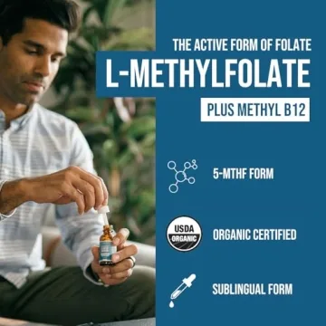 L-Methyl Folate 15mg + Methyl B12 – Organic Berry Flavor Liquid