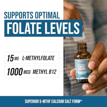 L-Methyl Folate 15mg + Methyl B12 – Organic Berry Flavor Liquid