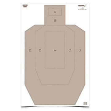 Birchwood Casey Eze-Scorer IPSC Practice Target (Per 5), 23 x 35-Inch