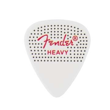 Fender Celluloid Guitar Picks, 351 Dotted Shape, Heavy, 12-Pack