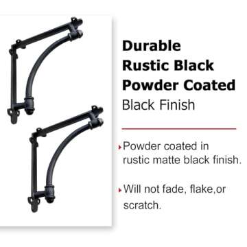 Stylish NACH Cast Iron Decorative Shelf Brackets Set