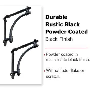 Stylish NACH Cast Iron Decorative Shelf Brackets Set