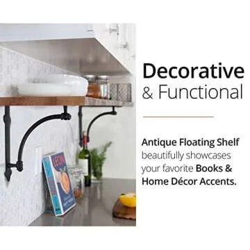 Stylish NACH Cast Iron Decorative Shelf Brackets Set