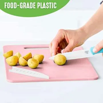 GreenLife Cutting Board Set 8x12" & 10x14", Extra Durable, Meal Prep, Non-Slip, Grip Handles, Crack ...