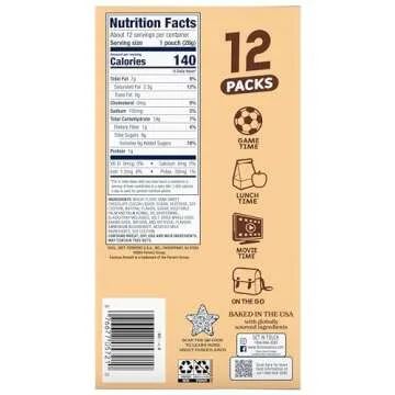 Famous Amos Classic Chocolate Chip Cookies, 1 Ounce Bag (Pack of 12)