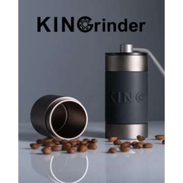 KINGrinder K2 Hand Coffee Grinder | Perfect for Espresso & More