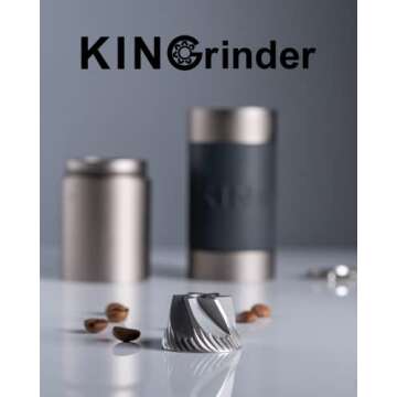 KINGrinder K2 Hand Coffee Grinder | Perfect for Espresso & More