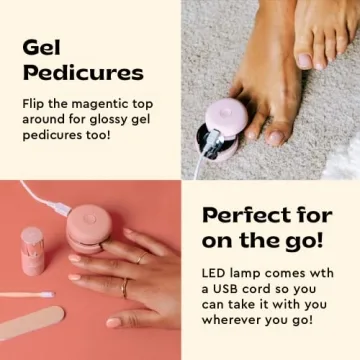 Le Mini Macaron DIY Gel Manicure Kit with LED Lamp