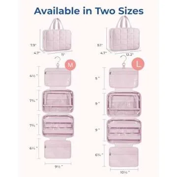 Stylish BAGSMART Toiletry Bag with Jewelry Organizer for Travel